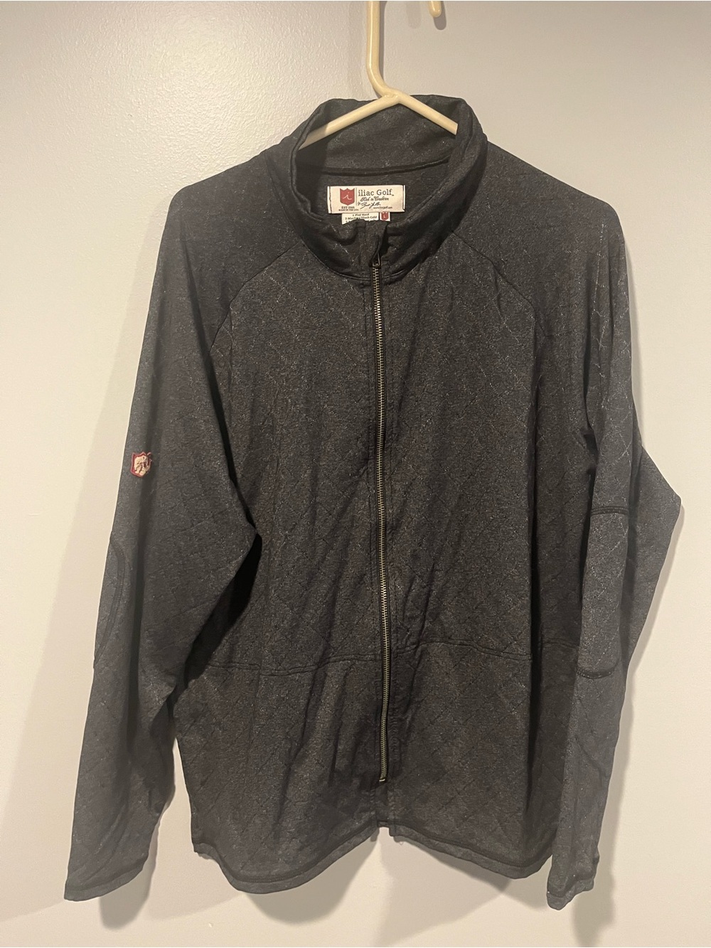 Iliac Golf Men's Full Zip Lightweight Performance Jacket Size L Made in USA